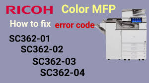 Ricoh MP C4504 Error code SC362-04 problem