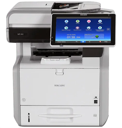 Used Ricoh MP 402SPF black and white copier printer with low meter – Copier Liquidation Center